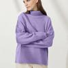 Winter Women's Versatile Solid Color Sweater Temperament Warm Women's High Neck Sweater Knitted Laydown Shirt