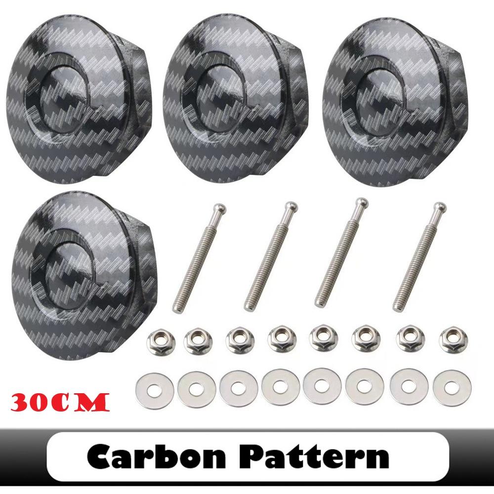 4Pcs 25/30/32mm Car Push Button Bonnet Hood Pin Quick Release Latch Lock Clip Kit Aluminum Engine Exterior Parts Universal