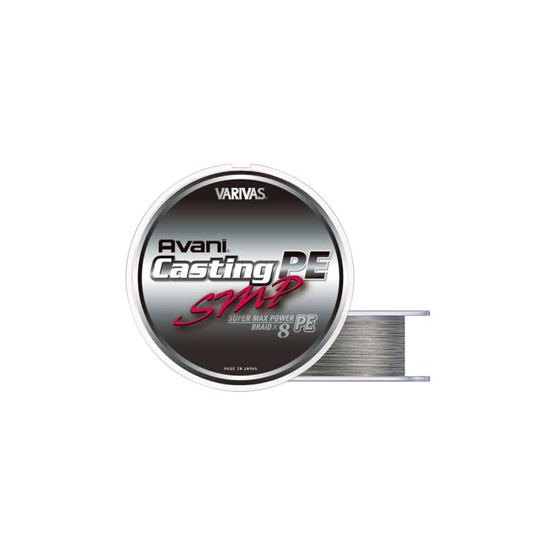Шнур VARIVAS Avani Casting PE, Super Max Power, 300 м, #4, МАКС. 70 фунтов, 8 нитей, Stealth Gray