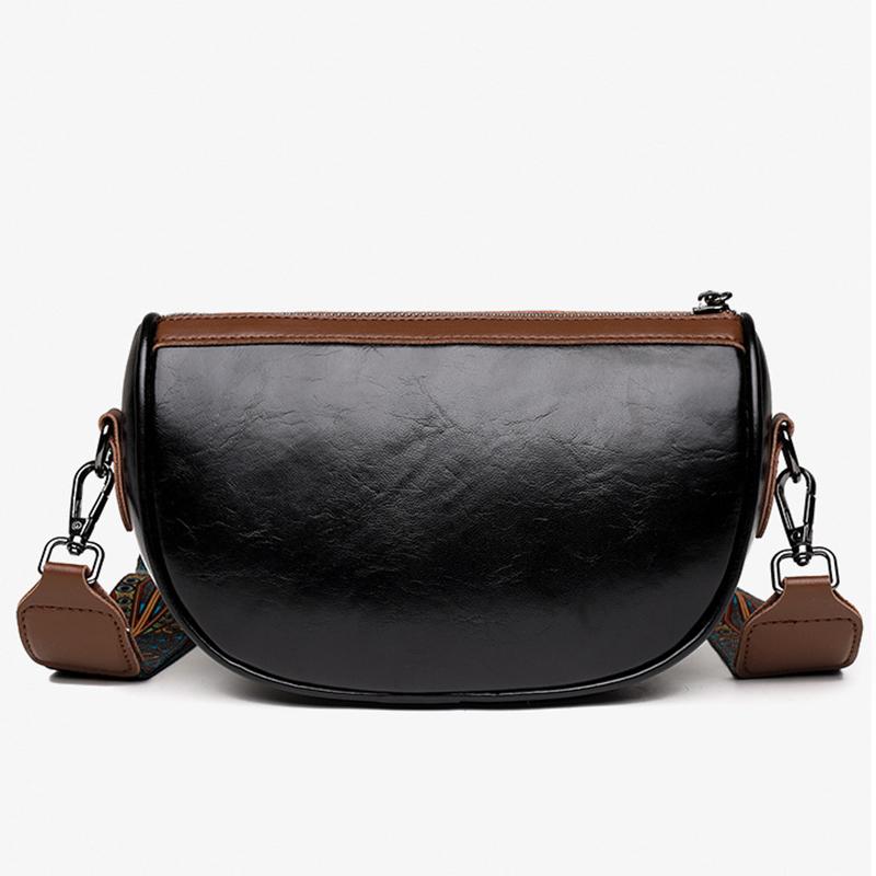 Yogodlns Модные маленькие сумки-седла из искусственной кожи для женщин, винтажная дизайнерская однотонная сумка через плечо через плечо