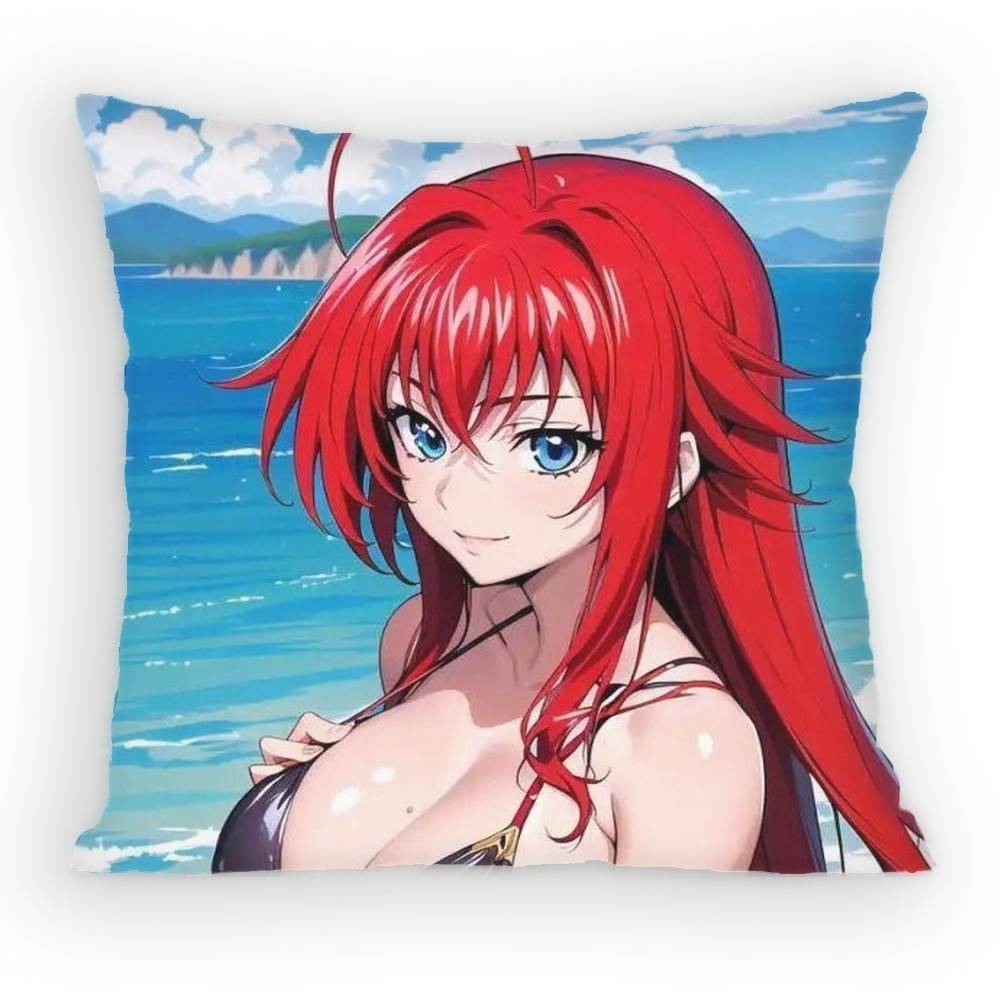 High School DxD Риас Гремори Наволочка Наволочка с защитой от пылевых клещей Невидимая молния шелковистая Чехол на подушку для дивана для спальни