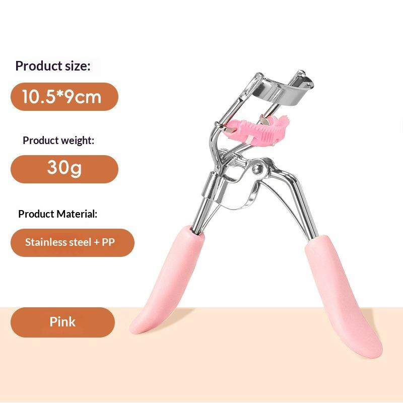 Makeup Eyelash Curler For Women Long-Lasting Eyelashes Curling Eyelash Aid Lash Brush Eye Makeup Tool