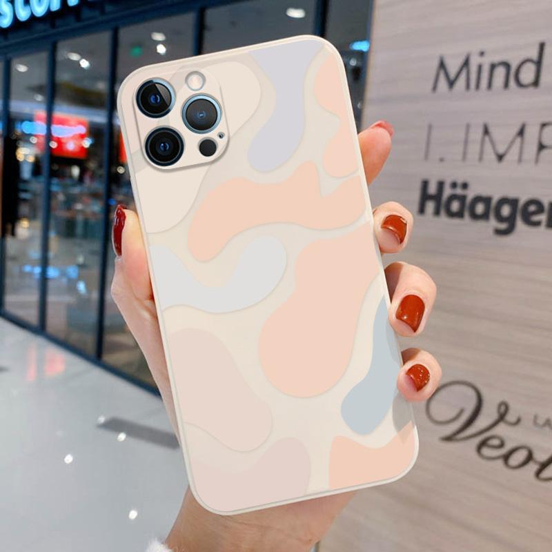 Чехол с абстрактной геометрией для Iphone 13 12 Pro 11 Pro Max XR XS Max X 7 8 6 6s Plus Mini 10 SE 2 3 SE22 с рисунком граффити