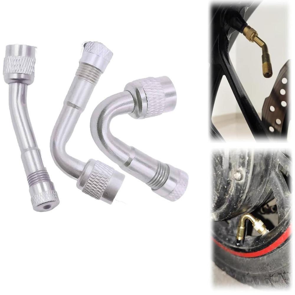 Silver Valve Stem Extenders Multi-Function Tire Valve Extender Balance Bike