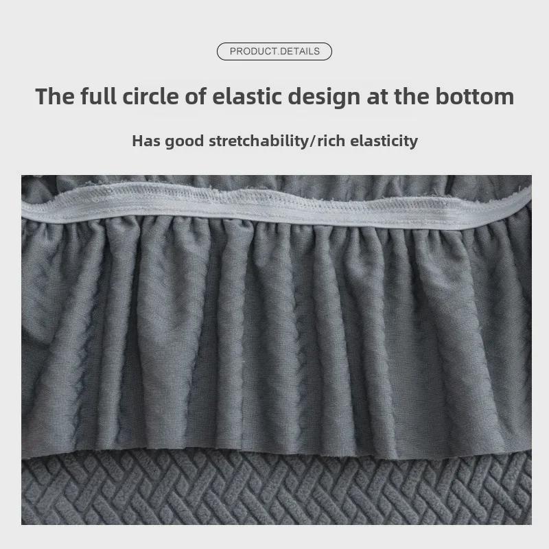 Эластичный утолщенный универсальный комплект чехлов для стульев и табуретов для обеденного стола