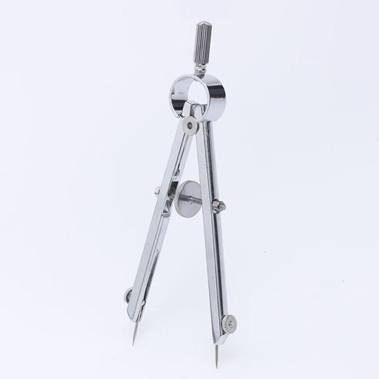 Metal Spring-Type Caliper Divider Multifunction Bow Compass Divider for Geometry Drafting Engineering Drawing Architecture Tool