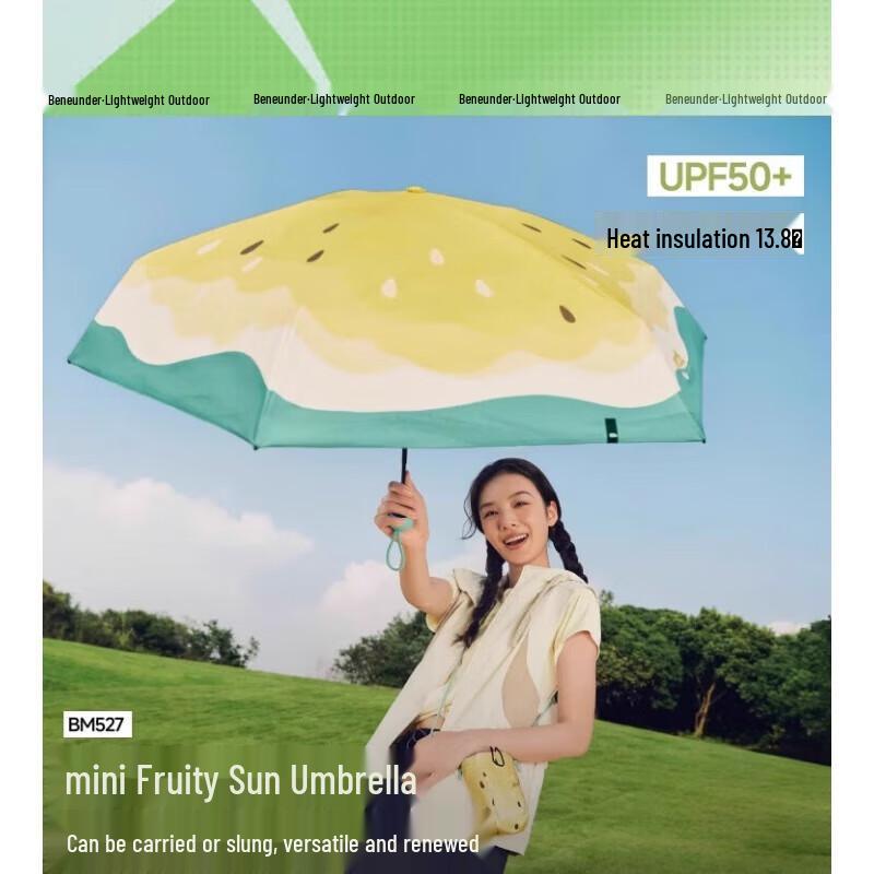 Beneunder Capsule 5-Fold Automatic UV Protection Sun & Rain Umbrella