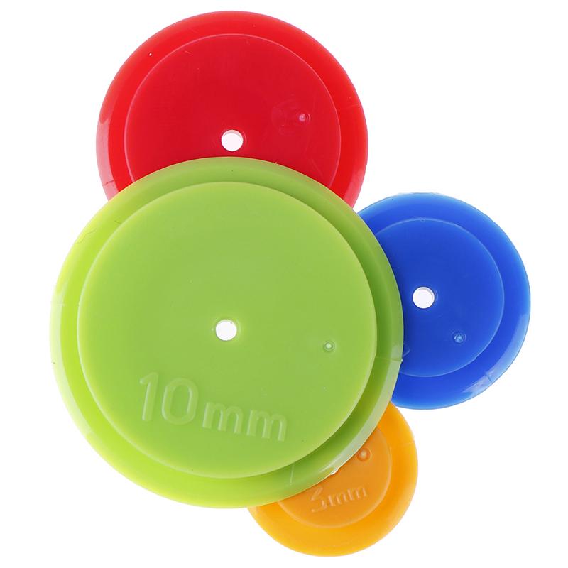 4Pcs Patchwork Equidistant Ruler Seam Parallel Wheel Cloth Sewing Scribing Tool