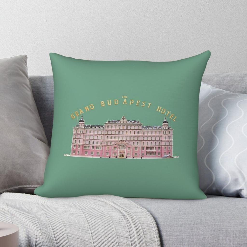 Наволочка квадратная The Grand Budapest Hotel Полиэстер Лен Бархатный узор Молния Декор Подушка для комнаты