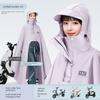 Electric Scooter Raincoat for Women, Single-Person, Long, Full-Body, Storm-Proof, Extra Large and Thick, Waterproof Poncho for Riding