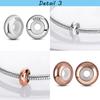 Silicone Spacer Beads Copper & Gold Color Silicone Spacer Stopper Charm Fit Original Mula Bracelet Diy Jewelry
