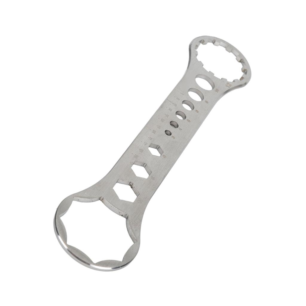 Removal and Installation Wrench Spanner Tool 8T‑12T Front Fork Repair Tool Stainless Ste