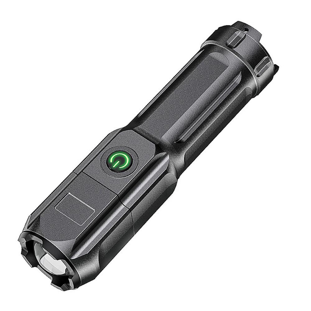 LED Rechargeable Flashlight Mini Handheld Zoomable Flashlight High Lumen Camping Light with 3 Light
