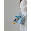 IELGY Soft Leather Handbag Fashion One-Shoulder Messenger Small Tote Bag