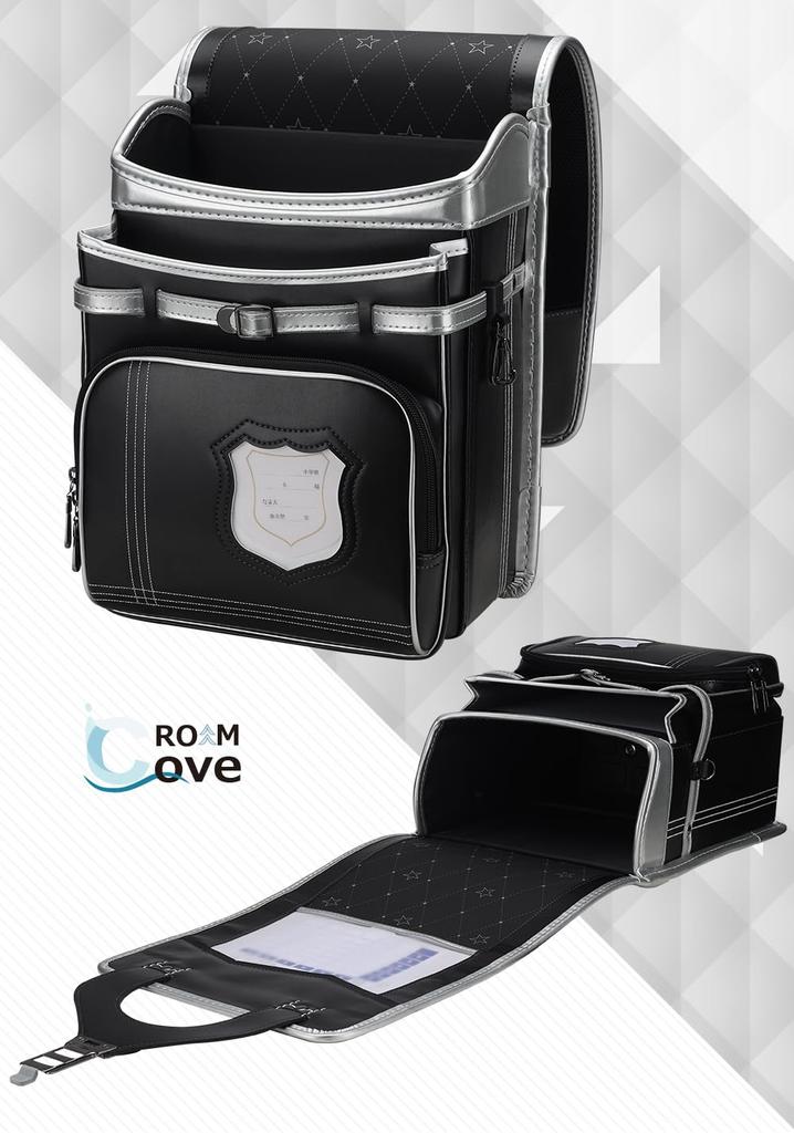 Lightweight Schoolbag for Made of Premium Synthetic Large Automatic Waterproof Perfect for School Entrance Fits A4 Flat Roam.Cove Boys, Leather,