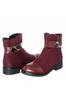 Женские большие бордовые красные ботинки больших размеров K101-1
