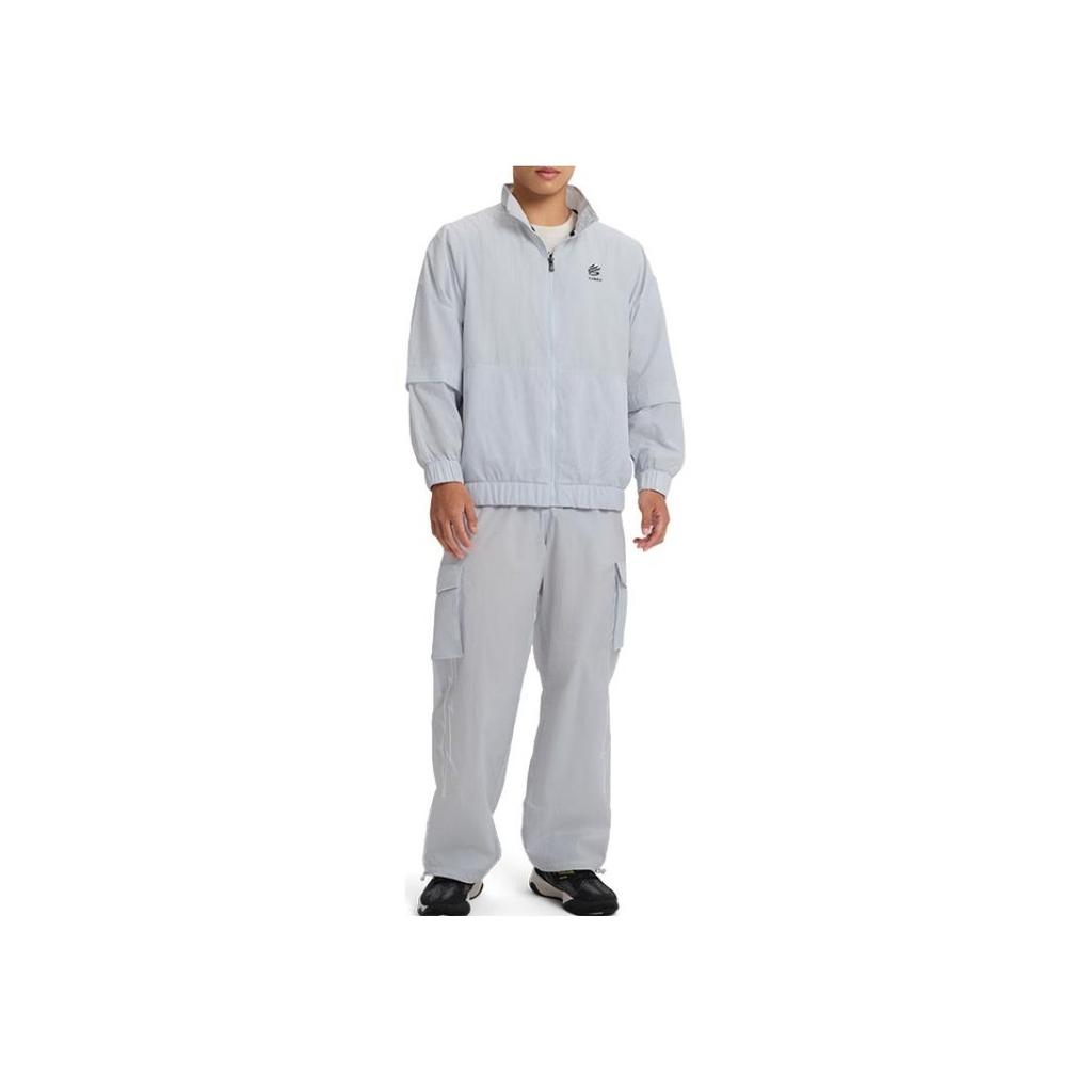 Under Armour Curry China Tour Series Fashion Simple Basketball Multi-Pocket Sports Wear-Close Cargo Bangles Men pants Haze-Gray 6000782-014