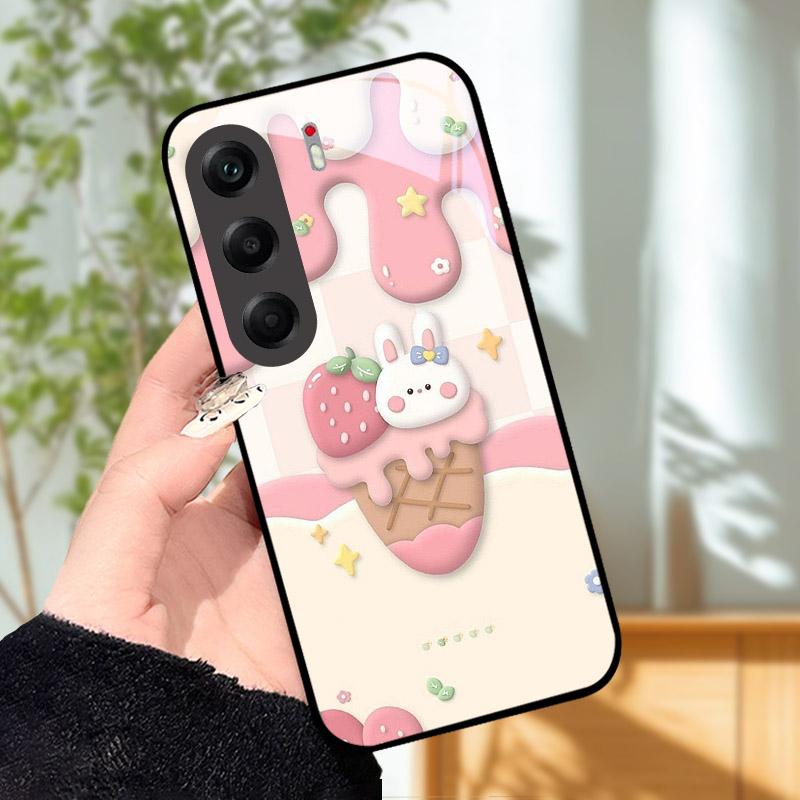Закаленное Стекло Чехол Для Tecno Camon 40 4G Чехол Задняя Крышка Для Tecno Camon40 CM5 Fundas Полная Защита Жесткий ПК Чехол Для Телефона Бампер