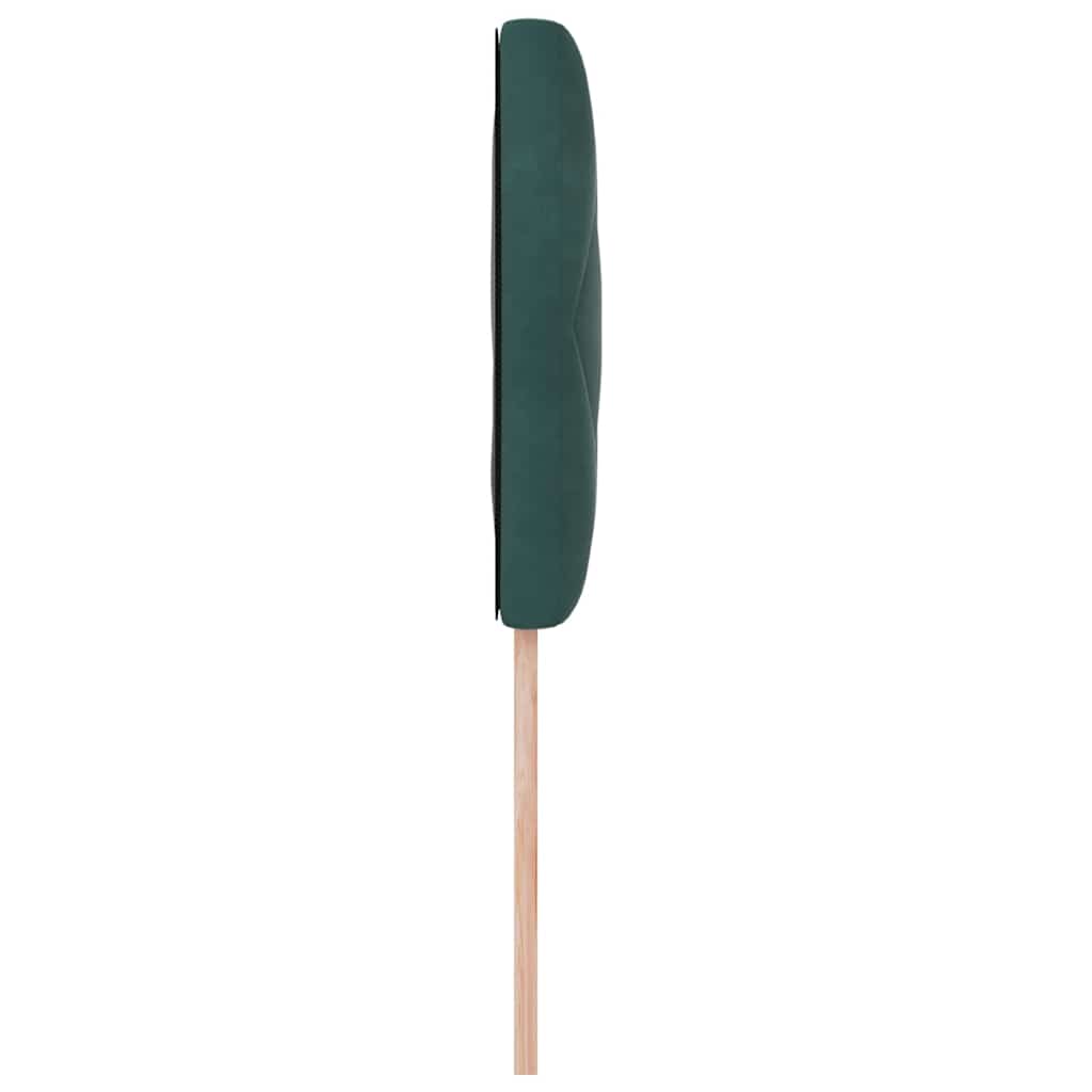 LED Headboard Dark Green 90 cm Velvet
