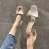 Fashion Fairy Style Transparent Crystal Sandals Women Wear 2025 Summer New French High Heels Versatile Sandals