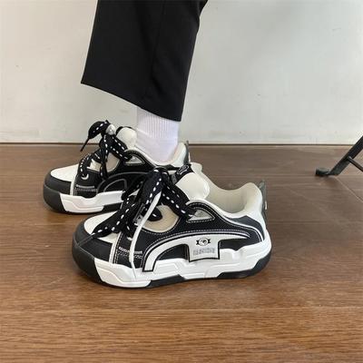 Женские кроссовки на широкой подошве, массивные, дизайн обуви-хлеба, платформа для девочек, спортивная обувь, женская повседневная обувь