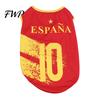 Pet Game Day Outfit Soccer Jersey Dog T-Shirt Breathable Tank Top Sleeveless Summer Football Shirt Apparel for Small Medium Large Dogs Party