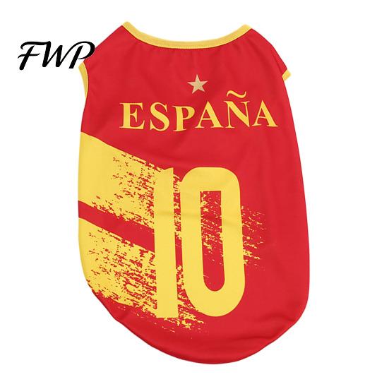 Pet Game Day Outfit Soccer Jersey Dog T-Shirt Breathable Tank Top Sleeveless Summer Football Shirt Apparel for Small Medium Large Dogs Party