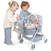 Poussette de Poupées - DE CUEVAS TOYS - Coco - 56 cm - Bleu et Blanc - Pour enfants à partir de 18 mois