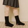 SOCKS APPEAL Rib Color Heel Toe Black