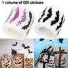 Halloween Bat Stickers Sparkly Bat Stickers Waterproof Decals