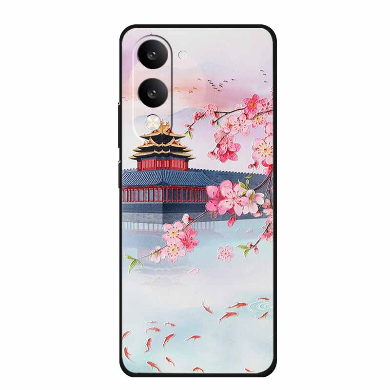 3D Тисненый Чехол Для Vivo iQOO Z10 Lite Чехол Для Телефона Coque Цветы Силиконовый Мягкий Задний Чехол Для Vivo Y29S Y29T Y19s GT 5G Чехол Funda