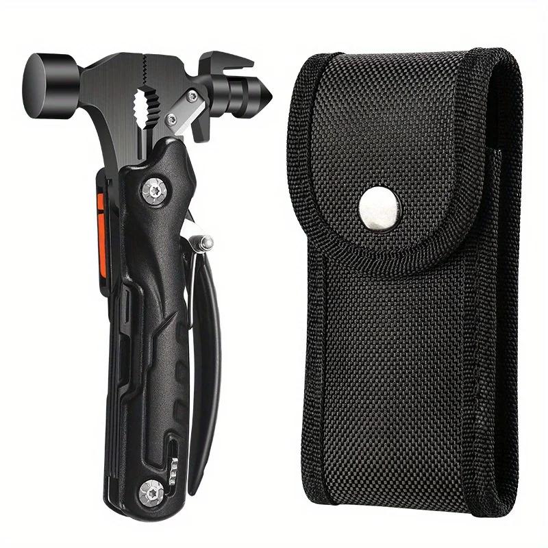 Многофункциональный инструмент-молоток для улицы имеет функцию фонарика и чрезвычайно мощный.