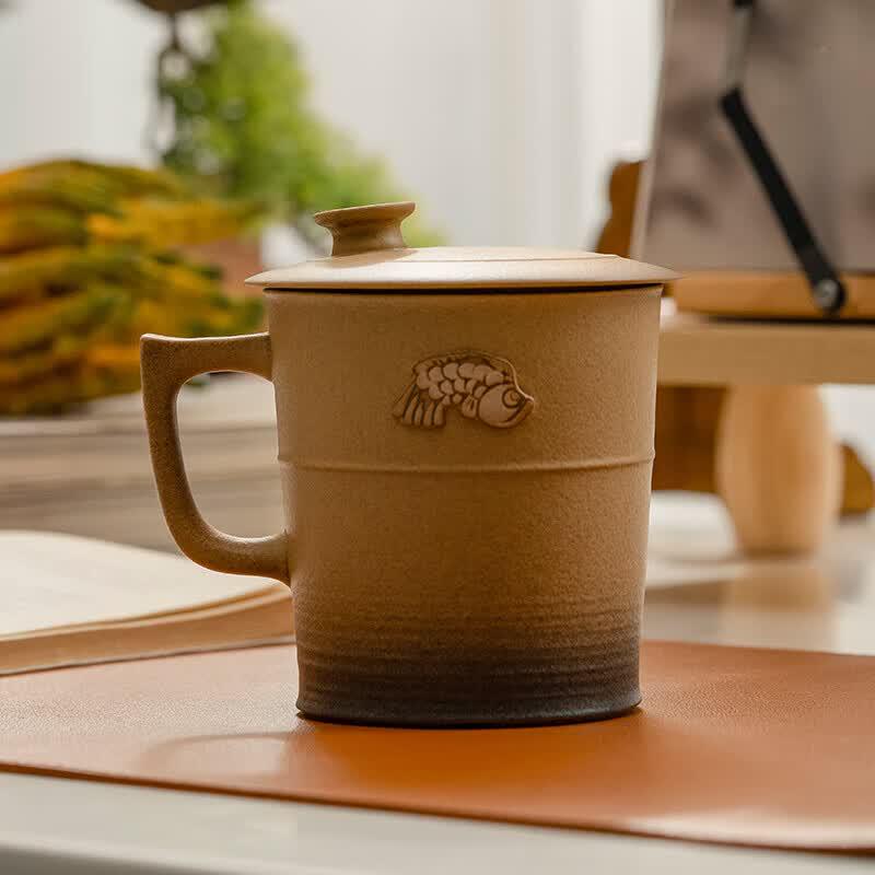 Керамическая кружка для заваривания чая для офиса