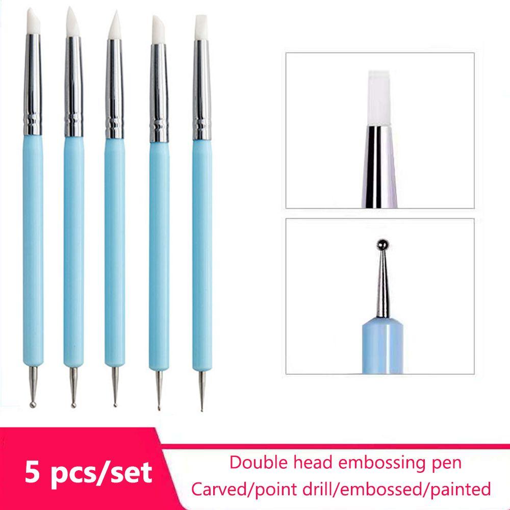 Modeling Silicone Dotting Nail Art Sculpting Tool Pottery Clay Brush