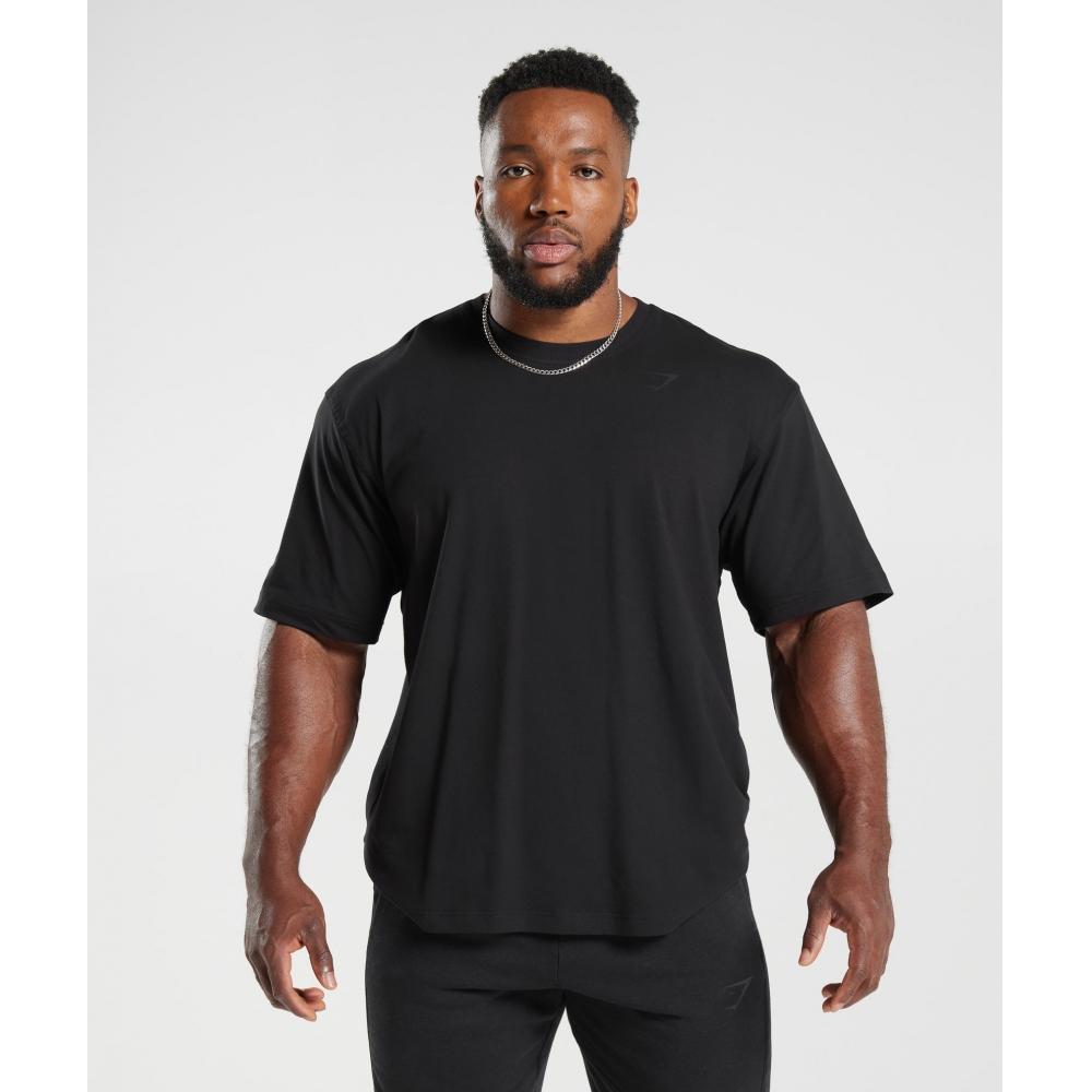 Gymshark Футболка Power черная A4A9Q BB2J