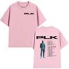 Rapper PLK 2026 Tour Vintage‑Hip‑Hop‑Style Unisex Casual Street‑Wear Short‑Sleeve T-shirt