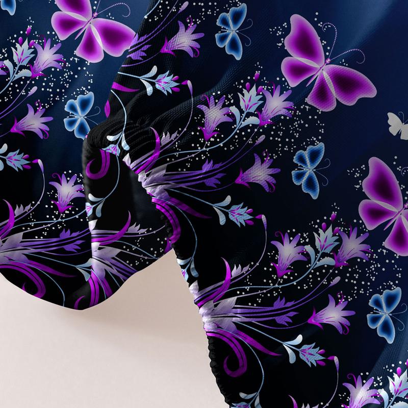 1 шт. Простыня матовая с узором «Завораживающие сны», Принт для спальни, Постельное белье (Исключая наволочки)