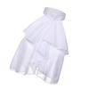 Medieval Renaissance Ruffle Jabot Faux Collar Chiffon Fabric Elegant Vintage Style Neckwear for Costume and Party Wear
