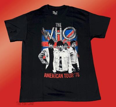 Новая винтажная унисекс футболка The Who Американский тур 1976 года для мужчин