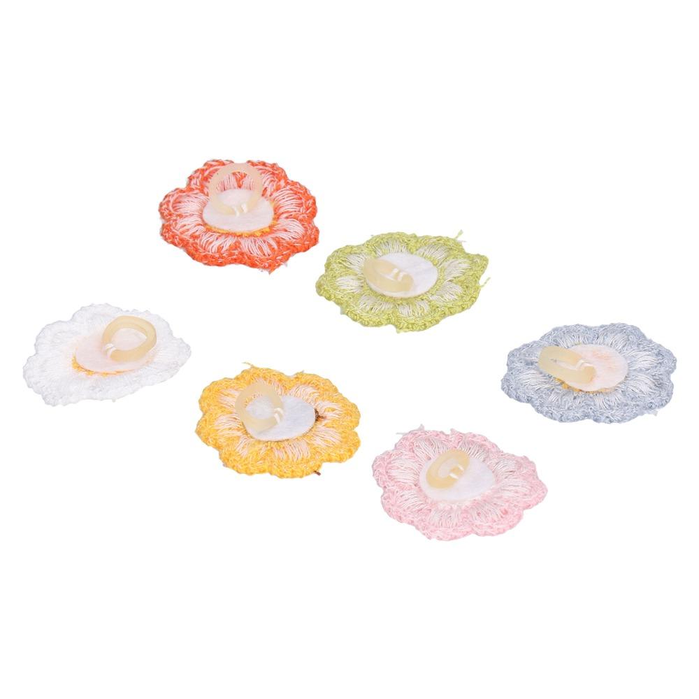 24pcs Elastic Pet Hair Tie Decorative Flower Hair Tie Reusable Dog Hair Tie Party Decoration
