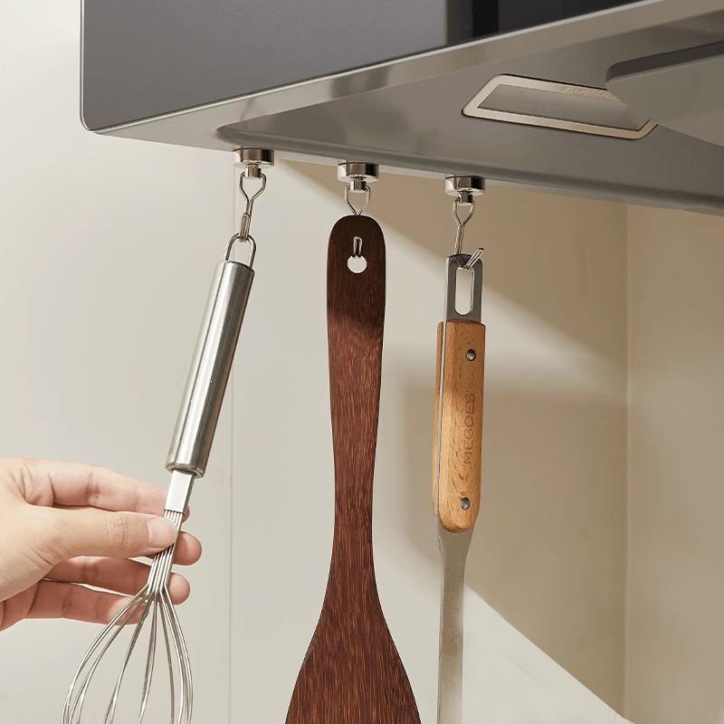 Strong Magnetic Hooks Universal Multi-Purpose Hangers Sundries Organizer Kitchen Tools Hanger Kitchen Bar Storage Hooks