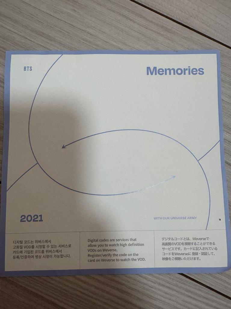 [USED] BTS Memories of 2020 2021 2019 DVD Memories