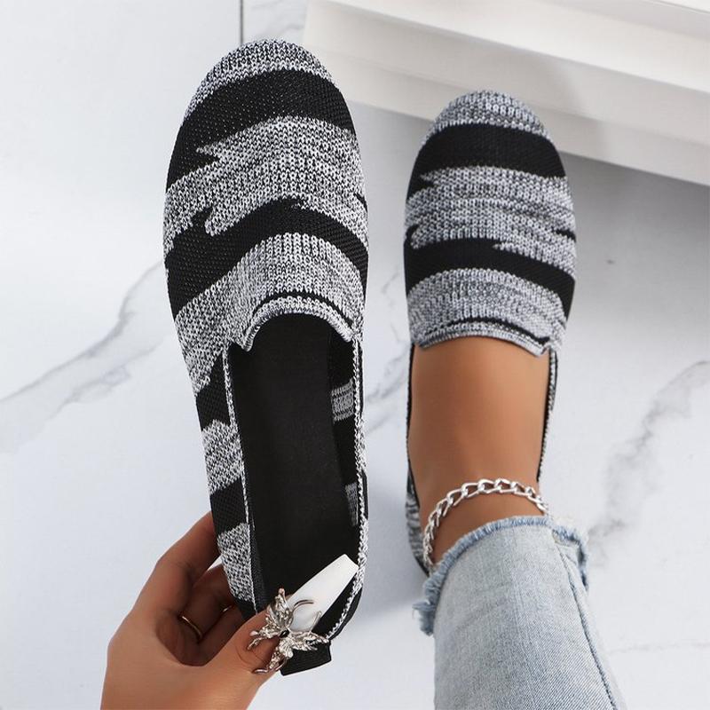 Fashion Knitting Women Flats Loafers Shoes Autumn Classic Sport Shoes Women 2024 Trend Running Casual Shoes Cozy Walking Mujer Zapatos