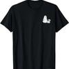 Ghost Holding Puppy Dog Halloween Costume Ghoul Lover T Shirt