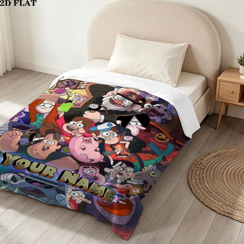 Custom Gravity Falls Blanket, High quality Comfortable for All Seasons, Home Decor, Warmth and Comfort