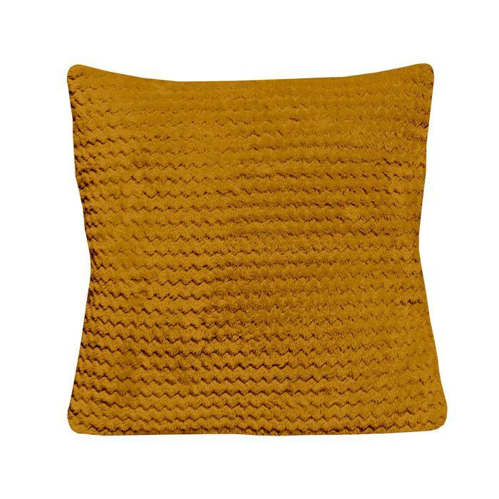 Подушка 45x45 см COCOONING горчичная, от Soleil d'Ocre