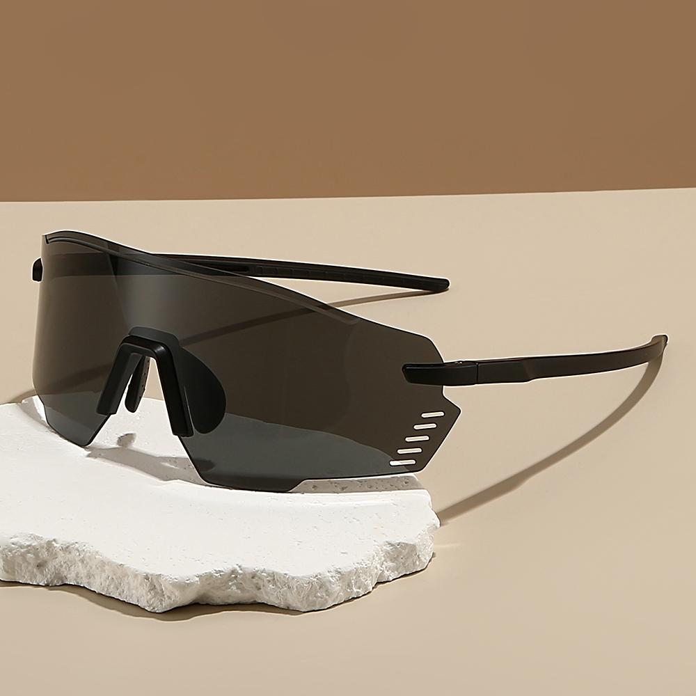 Безрамочные Спортивные Очки Оверсайз Мужские Новые в Упаковке Круглые Защитные Велосипедные Солнцезащитные Очки Женские Для Открытого Воздуха Защита от УФ-лучей