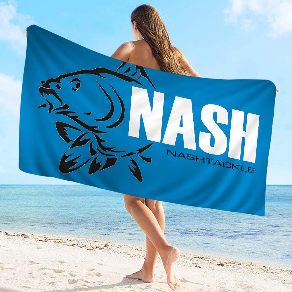 Полотенце для рыбалки Nash из микрофибры Пляжное полотенце Впитывающее Быстросохнущее Мягкое для йоги, плавания, курорта, альпинизма
