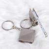 Stainless Steel Retractable Ruler Tape Keychain Measuring Gauging Tools Keyring Pull Ruler