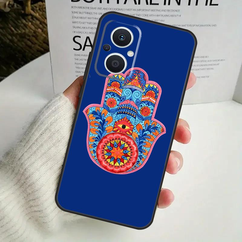 Чехол для телефона 'Рука Фатимы' (Хамса) для OPPO Reno 14F 12F 12 11 13 F 10 Pro 8T 7 8 Lite OPPO Find X9 X8 X6 X5 Pro